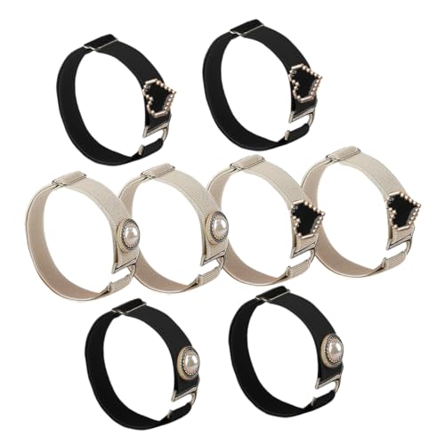 Homoyoyo 4 Paare Elastische Schuhriemen für Damen Hochzeitsabsatzriemen Anpassbare Fersenriemen für Pumps Absätze Komfortabel Stylisch von Homoyoyo