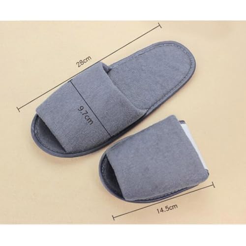Homoyoyo 4 Paare Herren Einweg Faltbare Slippers Leicht Tragbar Atmungsaktiv Offene Zehen Hotelschuhe Reise Hausschuhe Weiß von Homoyoyo