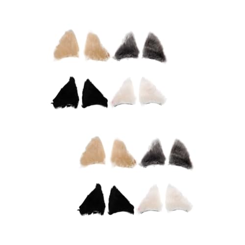 Homoyoyo 8paare Katzenohren Haarklammer Flauschige Haarspangen Für Cosplay Partys Bequeme Leichte Haaraccessoires Für Damen Niedliche Katzenohren Für Kreative Looks Für Fotoshootings von Homoyoyo