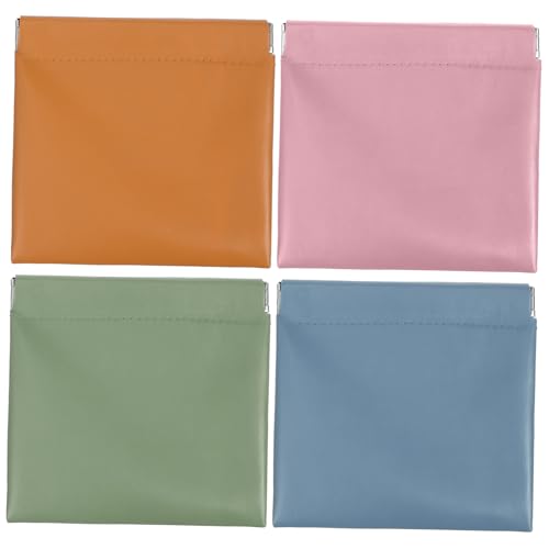 Homoyoyo 4stücke Mini Kosmetiktaschen wasserdichte Make-up Beutel Für Damen Tragbare Organizer Für Handtaschen Und Reisen Kompakte Aufbewahrungslösung Für Kosmetikprodukte TPU von Homoyoyo