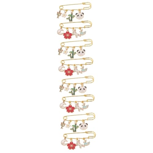 Homoyoyo 4 Sätze Cartoon Brosche Knopf Schnallen Gürtel Frau Spanner Kleidung Broschennadel Hose Brosche Kleidersicherheitsbrosche Broschen Für Frauen Schalstift Legierung 2 Stück * 4 von Homoyoyo