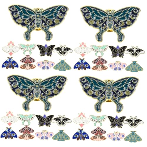 Homoyoyo 4 Sätze Corsage Anzug Süße Kleidung Broschenclip Tierbrosche Schmetterlinge Brosche Emaille Reversdekoration Tierbrosche Charms Brosche Für Frauen Brosche 10 Stück * 4 von Homoyoyo
