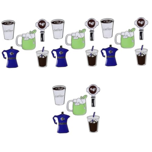 Homoyoyo 4 Sätze Teiliges Kreative Kaffeebroschen Für Kleidung Taschen Dekorative Anstecknadel Form Von Kaffeetassen Kaffeekannen Accessoires 5 Stück * 4 von Homoyoyo