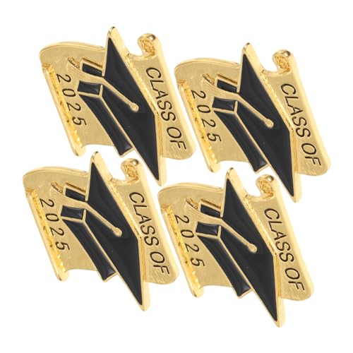 Homoyoyo 4 Stück 2025 Arzt Hut Brosche Abschlussbrosche Pin Abschlussabzeichen Graduierungsbrosche Zinklegierung Homoyoyo 4 Stück 2025 Arzt Hut Brosche Abschlussbrosche Pin Abschlussabzeichen Graduierungsbrosche Zinklegierung von Homoyoyo