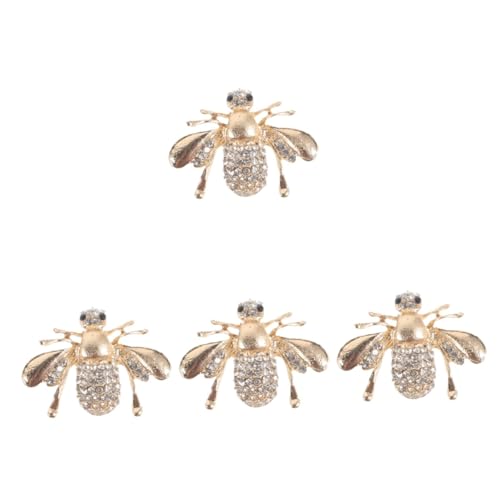 Homoyoyo 4 Stück Bienenbrosche mit Anstecknadel für Damen Tierbrosche für Kleidung Schicke Schal Brosche Perfektes für Besondere Anlässe von Homoyoyo