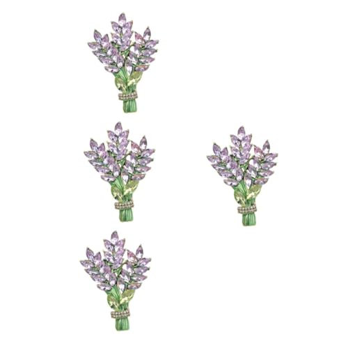 Homoyoyo 4 Stück Brosche Anstecknadel mit Dekorative Blumenbrosche für Damen Eleganter Kleidungsaccessoire für Hochzeiten Besondere Anlässe Hochwertigem Gefertigt Langlebig von Homoyoyo