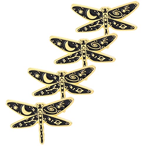 Homoyoyo 4stücke Libellenbrosche Aus Legierung Cartoon-libellen-anstecknadel Kreative Broschendekor Für Kleidung Tierbrosche Für Frauen Exquisiter Schmuck Für Hüte Und Schals von Homoyoyo