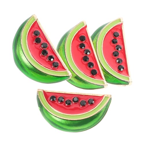 Homoyoyo 4stücke Wassermelonenbrosche in Cartoon-design Wassermelonenbroschennadel Als Pullover-clip Kleidungsclip Mit Wassermelonenform Cardigan-nadel Für Damen Kragenclip Aus Mode-accesso von Homoyoyo