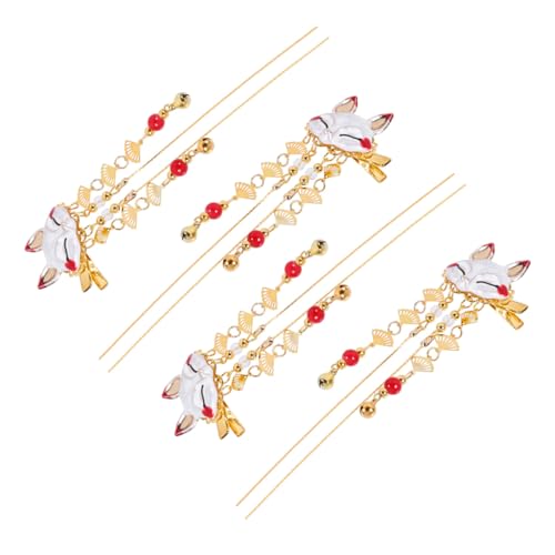 Homoyoyo 4 Stück Chinesische Haarnadeln mit Retro Quasten Langlebige Haarklammern im Antiken Stil Eleganter Haarschmuck für Frauen und Mädchen Dekorative Accessoires für Alltag und von Homoyoyo