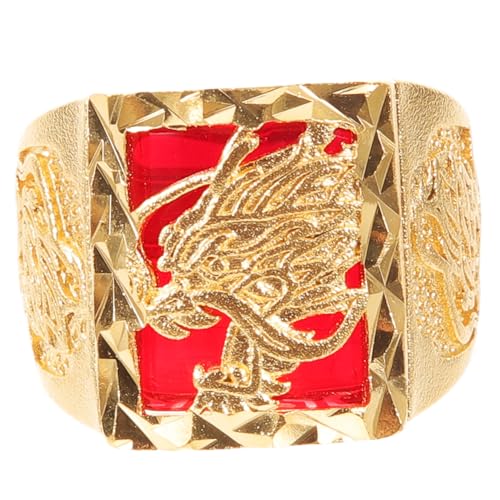 Homoyoyo 4 Stück Drachenring für Verstellbarer Offener im Chinesischen Modischer Schmuck für Jungen Partys Besondere Anlässe von Homoyoyo