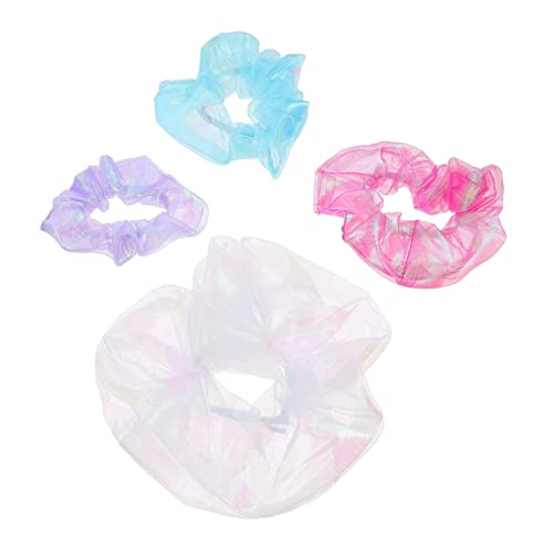Homoyoyo 4stücke Elastische Haar-bowknoten Organza Scrunchies Seile Damen Haar-schmuck Für Frauen Alltag Einkaufen Party von Homoyoyo