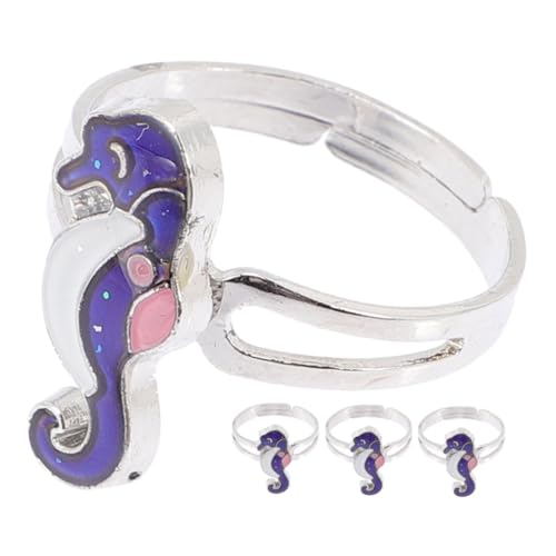 Homoyoyo 4 Stück Farbwechselnder Seepferdchen-ring Moderinge Für Damen Fingerring Öffnen Verstellbare Ringe Für Damen Ringe Für Frauen Statement-ringe Ringe Für Zinklegierung Violett Homoyoyo 4 Stück Farbwechselnder Seepferdchen-ring Moderinge Für Damen Fingerring Öffnen Verstellbare Ringe Für Damen Ringe Für Frauen Statement-ringe Ringe Für Zinklegierung Violett von Homoyoyo