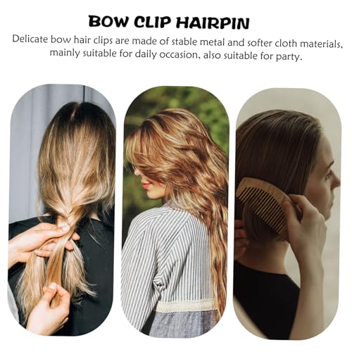 Homoyoyo 4 Stück Große Haarschleifen Clips Frauen Elegante Haarspangen mit Langen Bändern in Pastellfarben Geeignet für Dickes Haar Modische Haarschmuck Accessoires für Teens und Damen von Homoyoyo