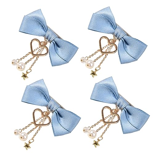 Homoyoyo 4Stücke Haarschmuck Haar Bogen Clip Satz Süße Haarspangen mit Quasten für Mädchen Geburtstags und Festtagsgeschenke Bunte Haarnadeln für Damen von Homoyoyo