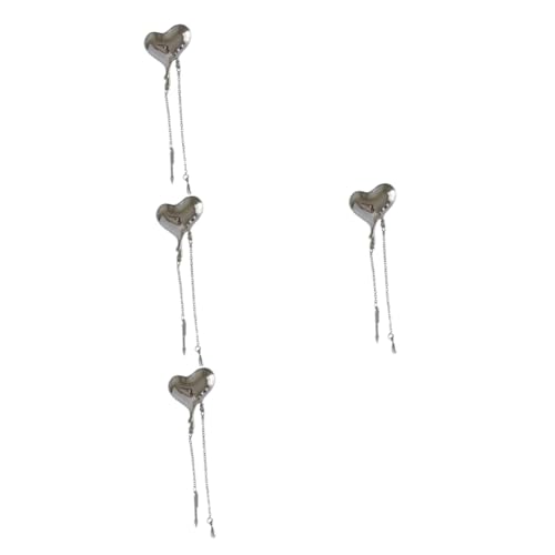 Homoyoyo 4 Stück Herz Brosche mit Kette Herzförmige Anstecknadel für Frauen Modisches Accessoire für Anlässe Wie Weihnachten oder Muttertag Homoyoyo 4 Stück Herz Brosche mit Kette Herzförmige Anstecknadel für Frauen Modisches Accessoire für Anlässe Wie Weihnachten oder Muttertag von Homoyoyo