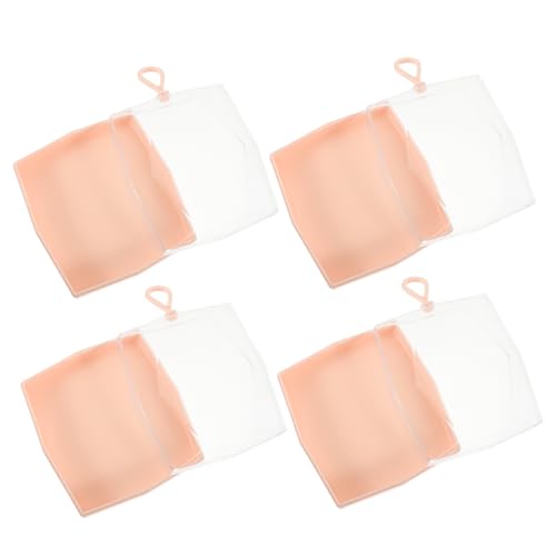 Homoyoyo 4 Stück Komprimierter Schwammhalter Kompakte Make Up Schwamm Aufbewahrungsbox Reise Face Pads Organizer Leichtes Platzsparendes Design für Kosmetik und Reinigungsschwämme von Homoyoyo