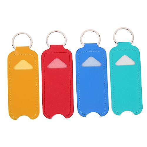Homoyoyo 4 Stück Lippenstiftetui Süßer Schlüsselanhänger Roter Lippenstifthalter Schlüsselanhänger Lippenstifttasche Tuben Make Up Aufbewahrungshülle Mini Lippenstiftbalsam Roter von Homoyoyo
