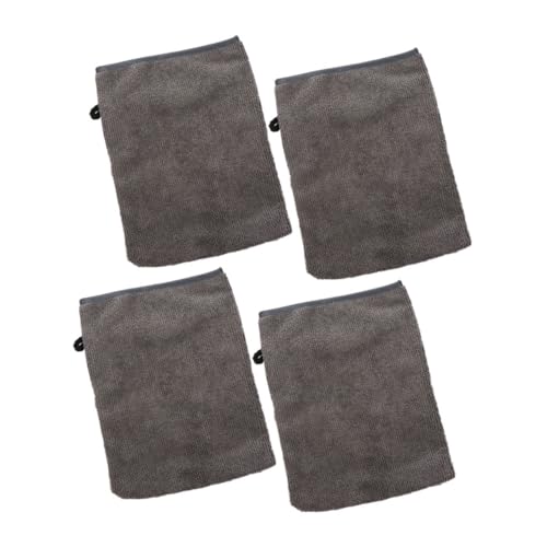 Homoyoyo 4 Stück Makeup Entferner Handtücher Bequeme Gesichts Mitts für Sanfte und Effektives Abschminken für Empfindliche Haut Schwarz von Homoyoyo