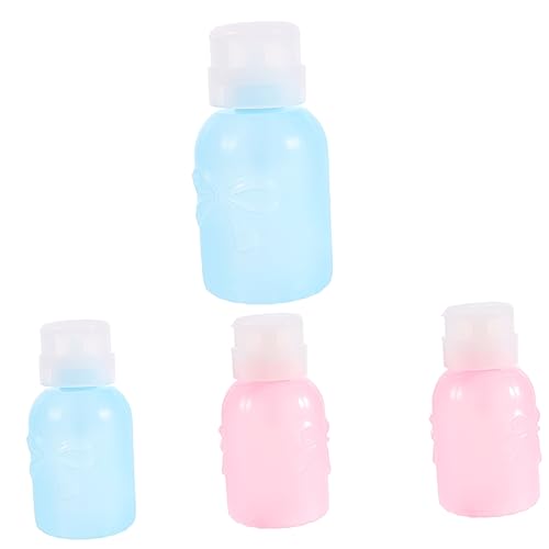Homoyoyo 4stücke Pumpspender Für Nagellackentferner Reise Flüssigkeitsbehälter Mit Druckfunktion Und Breiter Öffnung Für Make-up-entferner von Homoyoyo