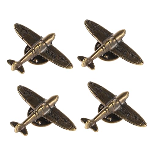Homoyoyo 4stücke Flugzeug-anstecknadel Für Herren Brosche Für Anzüge Pullover Schals Hüte Accessoires von Homoyoyo
