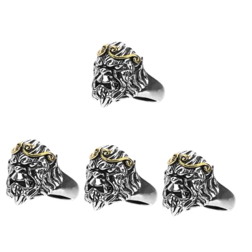 Homoyoyo 4 Stück Retro Metallring für Stilvoller Punk Kreativer Finger Schmuck für Besondere Anlässe für Halloween Partys Valentinstag Homoyoyo 4 Stück Retro Metallring für Stilvoller Punk Kreativer Finger Schmuck für Besondere Anlässe für Halloween Partys Valentinstag von Homoyoyo