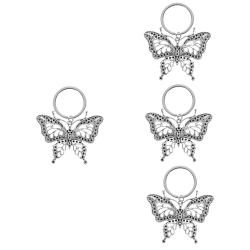 Homoyoyo 4 Stück Schlüsselanhänger Metall Leichter Anhänger für Taschen Schlüssel Autoschlüssel Süßes für Langlebiges Design von Homoyoyo