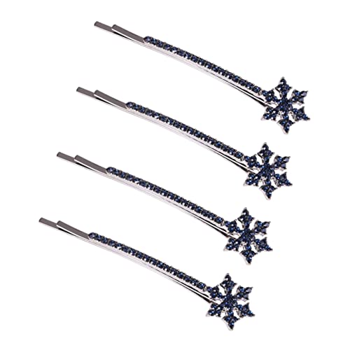 Homoyoyo 4 Stück Schneeflocken Haarspangen aus Stabile Haarklammern mit Glattem Clip Eleganter Haarschmuck für Frauen Geeignet für Hochzeit und Alltag von Homoyoyo