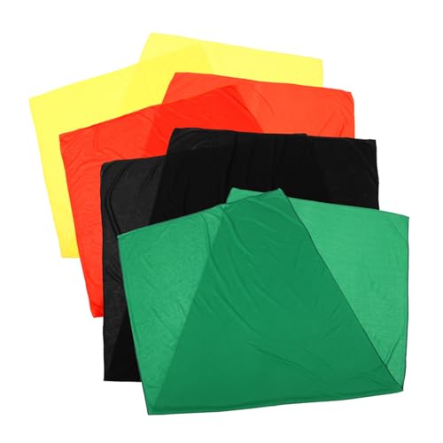 Homoyoyo 4 Stück Schwarzes Einfarbiges Kopftuch Haarwickel Headwraps Für Schwarze Frauen Einfarbige Haarschals Für Damen Kopfbedeckung Polyester von Homoyoyo