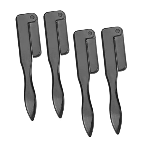 Homoyoyo 4 Stück Teiliges Augenbrauen Styling Faltbar Praktische Grooming Bürste Kamm für Damen und Herren Einfache Anwendung Reise Make Up Werkzeug von Homoyoyo