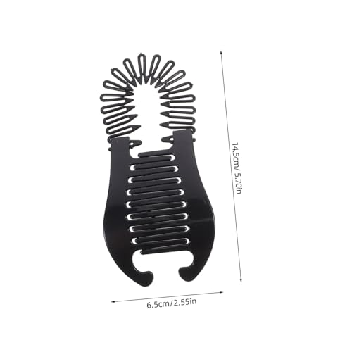 Homoyoyo 4 Stück Teiliges Bananen Haarklammern aus Kunststoff Rutschfeste Haarspangen für Damen und Mädchen Wiederverwendbare Styling Clips in Schwarz und Kaffee Geeignet für Partys und von Homoyoyo