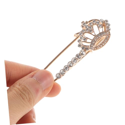 Homoyoyo 4 Stück Teiliges Broschen Damen Kristall Kronen Anstecknadeln Gold Roségold Blau Rosa Langlebige Schmuck Pins für Kleidung Cardigans Rucksäcke Vielseitige Dekorative Accessoires von Homoyoyo