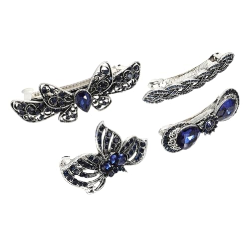 Homoyoyo 4 Stück Teiliges Damen Haarspangen Design und Strasssteinen Modische Haarklammern aus Hochwertiger Legierung Rostfrei Geeignet für Partys und Alltag Homoyoyo 4 Stück Teiliges Damen Haarspangen Design und Strasssteinen Modische Haarklammern aus Hochwertiger Legierung Rostfrei Geeignet für Partys und Alltag von Homoyoyo