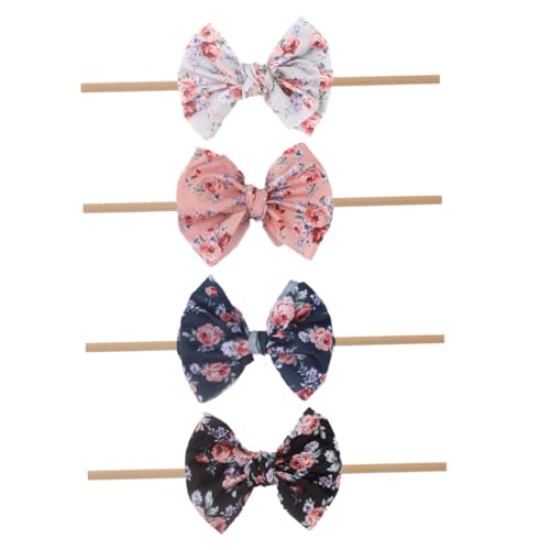 Homoyoyo 4stücke Stirnband Mädchen Haarband Mädchen Schleife Stirnband Kopfschmuck Kopfbedeckung Junge Festdekoration Geburtstagsfeier Familienfoto Babyparty Für Tochter von Homoyoyo