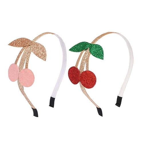 Homoyoyo 4 Stück Teiliges Haarreifen mit Kirsch und Stern Design Leichte Rutschfeste Haarschmuck für Mädchen Kreative Party und Performance Accessoires Zufällige Farben und Zufällige Farbe von Homoyoyo