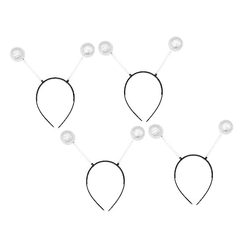 Homoyoyo 4 Stück Teiliges Haarreifen mit Schimmernden Schaumstoffbällen Kreativer Kopfschmuck für Kostüm und Party Modisches Langlebiges Accessoire für Damen von Homoyoyo