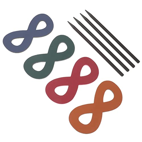 Homoyoyo 4 Stück Teiliges Leder Haarspangen für Damen Haarhalter für Pferdeschwanz und Dutt Geeignet für Verschiedene Haartypen und Stile Leicht und Praktisch im Gebrauch von Homoyoyo