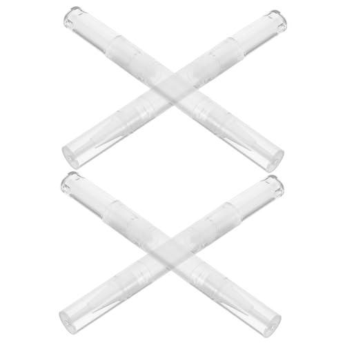 Homoyoyo 4 Stück Teiliges Leerer Lippenpflegestift mit Drehmechanismus Auslaufsicherer Lip Gloss Pen zur Nagel Lippenkosmetik Einfach zu Befüllen und Anzuwenden von Homoyoyo