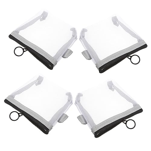 Homoyoyo 4 Stück Teiliges Netz Kosmetiktaschen aus Strapazierfähigem mit Reißverschluss Großer Kapazität Leicht zu Reinigen Vielseitige Organizer Tasche für Damen Reise und Alltag von Homoyoyo