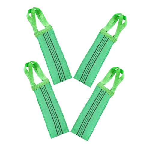 Homoyoyo 4 Stück Teiliges Peeling Doppelseitiger Langer Körper Peeling Waschlappen für Dusche Sanfte Hautreinigung für Männer und Frauen zur Effektiven Entfernung Abgestorbener Hautzellen von Homoyoyo