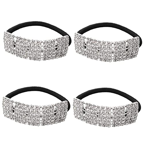 Homoyoyo 4stücke Strass Haarband Mit Künstlichen Kristallen Elastisches Band Für Frauen Und Mädchen Pferdeschwanzhalter Mit Strasssteinen Haarband Für Haarschmuck von Homoyoyo