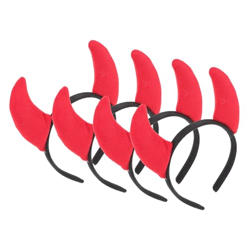 Homoyoyo 4 Stück Teiliges Teufelshorn Haarreif für Halloween Kostüme Einzigartiger Haarschmuck für Partys und Festivals Auffälliges Accessoire mit Feiner Verarbeitung von Homoyoyo