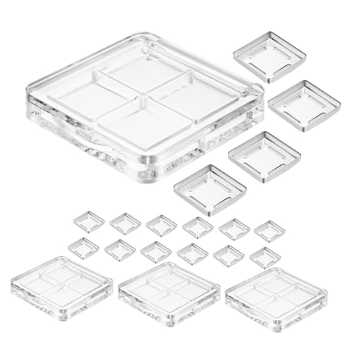 Homoyoyo 4 Stück Teiliges Transparentes Fächer Lidschatten Leere DIY Make Up Palette für Lippenstifte und Lidschatten für Reisen und Farbgestaltung Homoyoyo 4 Stück Teiliges Transparentes Fächer Lidschatten Leere DIY Make Up Palette für Lippenstifte und Lidschatten für Reisen und Farbgestaltung von Homoyoyo