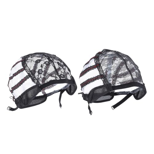 Homoyoyo 4 Stück Teiliges U form Haarnetz für Perücken Elastische Atmungsaktive Spitze Geeignet für Damen mit Langem oder Kurzem Haar Komfortabel Ganztägig Tragbar von Homoyoyo