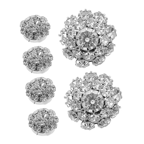 Homoyoyo 4 Stücke Clip Strass Knopfabdeckungen Abnehmbare Manschettenknöpfe Schmuckclips für Blusen Sicherer Halt Diy Kleidung Verzierung Hemddekoration Homoyoyo 4 Stücke Clip Strass Knopfabdeckungen Abnehmbare Manschettenknöpfe Schmuckclips für Blusen Sicherer Halt Diy Kleidung Verzierung Hemddekoration von Homoyoyo