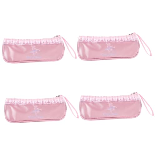 Homoyoyo 4 Teilige Tanzschuhtasche Ballettschuhe Balletttasche Für Mädchen Tanzschuhe Tanztasche Ballettschuh Reißverschlusstasche Ballettschuh Aufbewahrung Ballettschuh Make Up von Homoyoyo