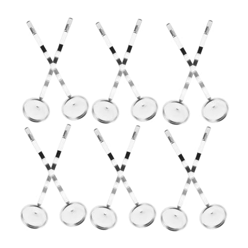 Homoyoyo 40stücke Blanko-haarspangen Haarnadeln Mit Innendurchmesser Metallbasis Für Diy Haarschmuck Haarspangen Zum Basteln Zubehör Für Frauen Und Mädchen von Homoyoyo