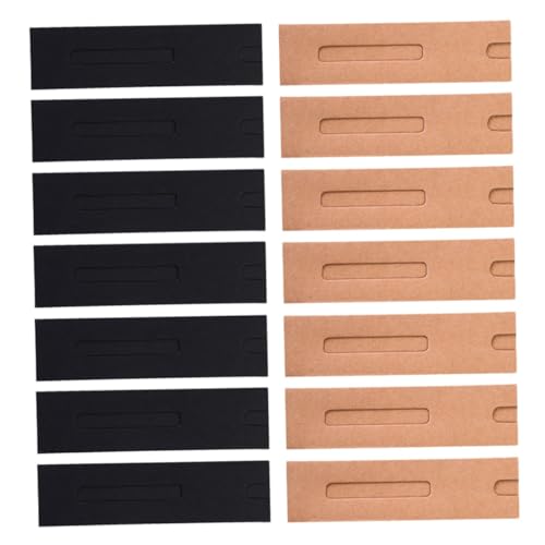 Homoyoyo 40 Stück Kraftpapier Stifttaschen mit Sichtfenster Papier Stiftetuis zum Sicheren Aufbewahren und Verpacken Faltbare Pen Sleeves für Büro Schule und Business Schwarz und von Homoyoyo