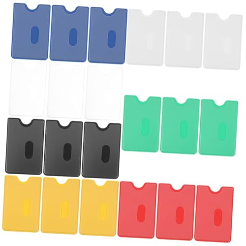 Homoyoyo 42stücke Hartschalen-ausweishalter Ec-kartenhülle Aus Strapazierfähigem PVC Kartenschutz Für Personalausweis Fahrkarte Studentenausweis Transparente Kartenhüllen Ausweisschutz von Homoyoyo