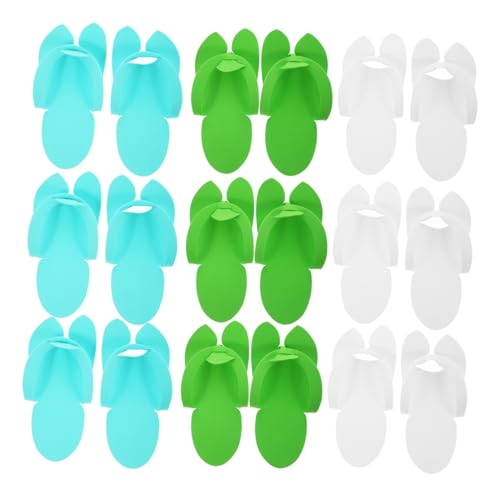 Homoyoyo 48 Paare Einweg EVA Slipper Flip Flops für Damen und Herren Leichte Atmungsaktive Einweg Hausschuhe für Spa Beauty Salon Strandparty und Reise Praktische Dünne Pantoffeln von Homoyoyo