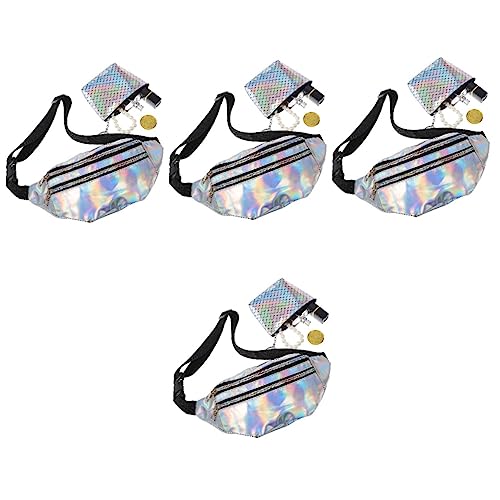 Homoyoyo 4sätze Damen Gürteltasche Verstellbare Fanny Pack Kleiner Geldbörse Vielseitig Für Outdoor-aktivitäten Festivals Und von Homoyoyo